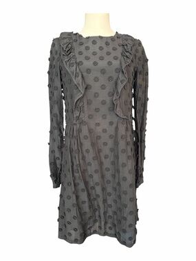 M_1 Milly Minis Black Floral Dress Size 16 Girls
